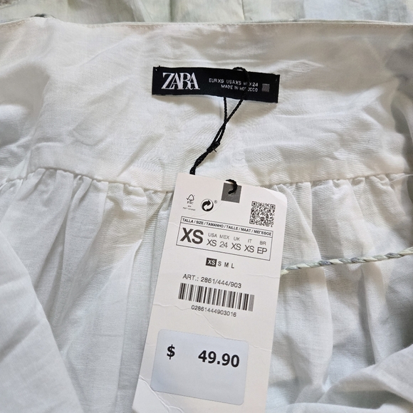 NWT Zara Babydoll Dress FLAWED - Picture 6 of 7